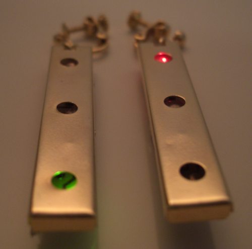 golden led earclips