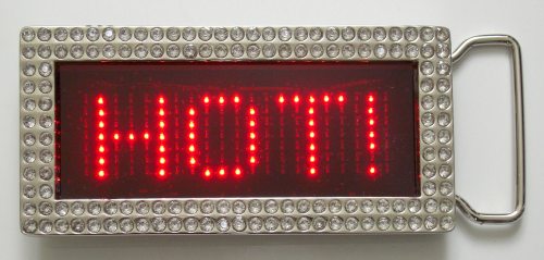 LED G�rtelschnalle V2, LED FARBE ROT