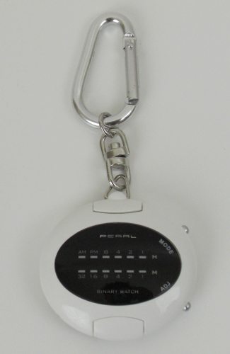 binary keyring pendant