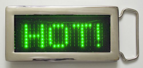 LED G&uuml;rtelschnalle V2, LED FARBE Gr&uuml;n
