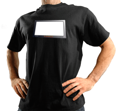 T-Sketch Leucht-Shirt