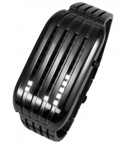 Tokyoflash Barcode Schwarz mit wei�en LEDs