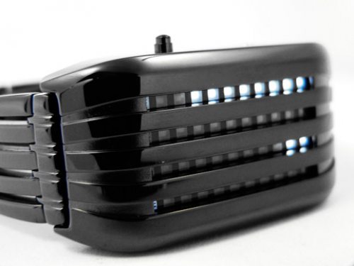 Tokyoflash Barcode Schwarz mit wei�en LEDs