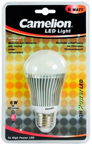 LED-Gl�hbirne E27 Camelion