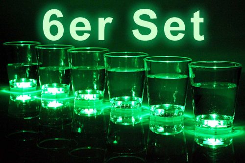 LED-Schnapsglas 6er Set