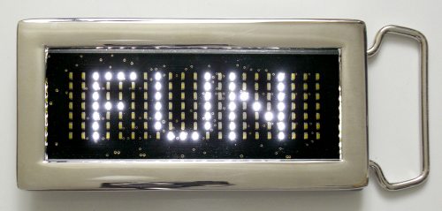 LED Belt Buckle white