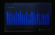 T-Qualizer Equalizer Leucht T-Shirt Techno Blau