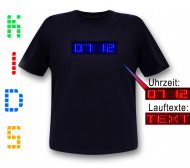 Kinder LED Uhrzeit T-Shirt