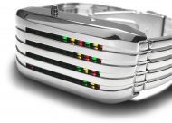 Tokyoflash Barcode Silber mit mehrfarbigen LEDs