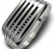 Tokyoflash Barcode Silber mit wei�en LEDs