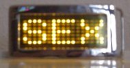 LED G�rtelschnalle V2, LED Display Gelb