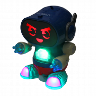 LED-Tanzroboter mit Musik 15 cm I Kinder-Roboter I Sound und Leuchtspielzeug Figur I Elektronisches Kinderspielzeug