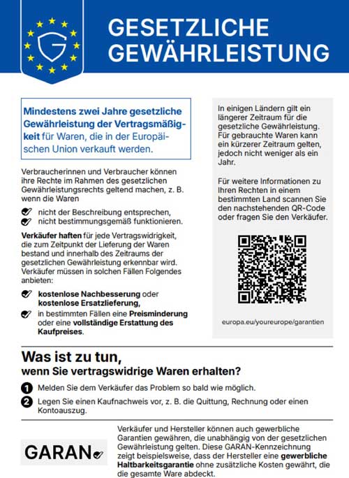 EU Gew�hrleistung