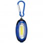 Preview: Blue carabiner flashlight pendant I key ring with bright COB flashlight I 3 light effects I practical magnetic holder I gadget