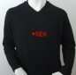 Preview: LED Fleece Sweatshirts red LEDs