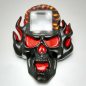 Preview: LED Totenkopf Flammen Gürtelschnalle I Leuchtende Heavy Metal Gürtel Accessoires I Mottoparty Halloween