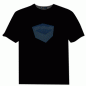 Preview: Equalizer LED-Shirt Würfel