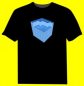 Preview: Equalizer LED-Shirt Würfel