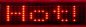 Preview: Kleines LED Laufschrift Display Rot batteriebetrieben