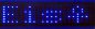 Preview: Kleines LED Laufschrift Display Blau batteriebetrieben