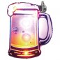 Preview: LED Blinky Bierkrug Anstecker Brosche Pin Button Bier