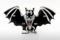 Preview: Blinkende Fledermaus Pin Anstecker Brosche Blinki Button