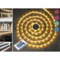 Preview: LED Streifen 3m mit Fernbedienung & Stecker Dimmbar I Kürzbares LED-Band mit 90 LEDs 16 Farben I LED-Lichtband