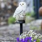 Preview: White owl lamp with solar cell