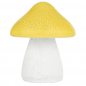 Preview: Gelber Garten-Pilz mit bunten LEDs und Solarzelle innen
