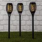 Preview: LED Spießfackeln im 3er Set mit Solar