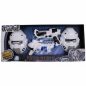 Preview: 2er Set Space Wars LED-Pistolen Spielzeugwaffen & Masken  I Future Defender Science Fiction Verkleidung I LED Blaster Strahlenkanone Waffe