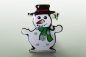 Preview: Schneemann Blinky Anstecker Brosche Winter Blinki Pin Button