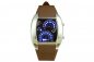 Preview: Auffällige LED Armbanduhr I Tachometer Optik Silber Leuchtuhr I Digitale Herrenuhr Teenager Motorsport Fans