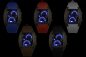 Preview: LED-Armbanduhr Tachometer I Anthrazit Grau Leuchtuhr I LED-Uhr Auto Tacho