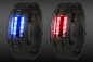 Preview: Twin Display LED-Armbanduhr Herren silber