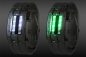 Preview: Twin Display LED-Armbanduhr Herren silber