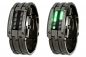 Preview: Twin Display LED-Armbanduhr silbergrau