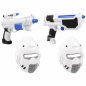 Preview: 2er Set Space Wars LED-Pistolen Spielzeugwaffen & Masken  I Future Defender Science Fiction Verkleidung I LED Blaster Strahlenkanone Waffe