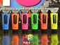 Preview: UV Körpermalfarbe Paintglow 6 x 13 ml Schwarzlicht Schminke