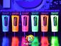 Preview: UV Körpermalfarbe Paintglow 6 x 13 ml Schwarzlicht Schminke