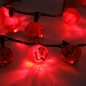 Preview: Leuchtende Halloween LED-Halskette Kürbiss