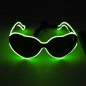 Preview: Grüne Herzbrille partybrille