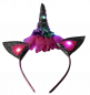 Preview: Unicorn glitter headband with colorful LEDs