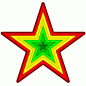 Preview: Rasta Leuchtstern Panel