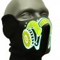 Preview: Biohazard LED-Maske Atemmaske Motiv Gasmaske Sprachgesteuert
