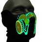 Preview: Biohazard LED-Maske Atemmaske Motiv Gasmaske Sprachgesteuert