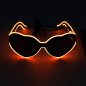 Preview: Orange Brille led-brille Herzform