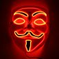 Preview: Rot leuchtende Gesichtsmaske