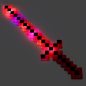 Preview: Pixelschwert Rot mit Beleuchtung