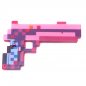 Preview: Kostümpistole als Pixel in pink